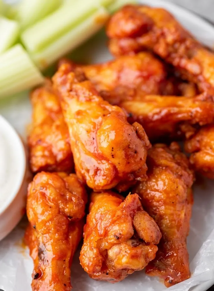 Garlic Honey Hot Wings